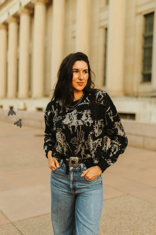 TEEK - Rhinestone Cowboy Crop TOPS TEEK RRRB