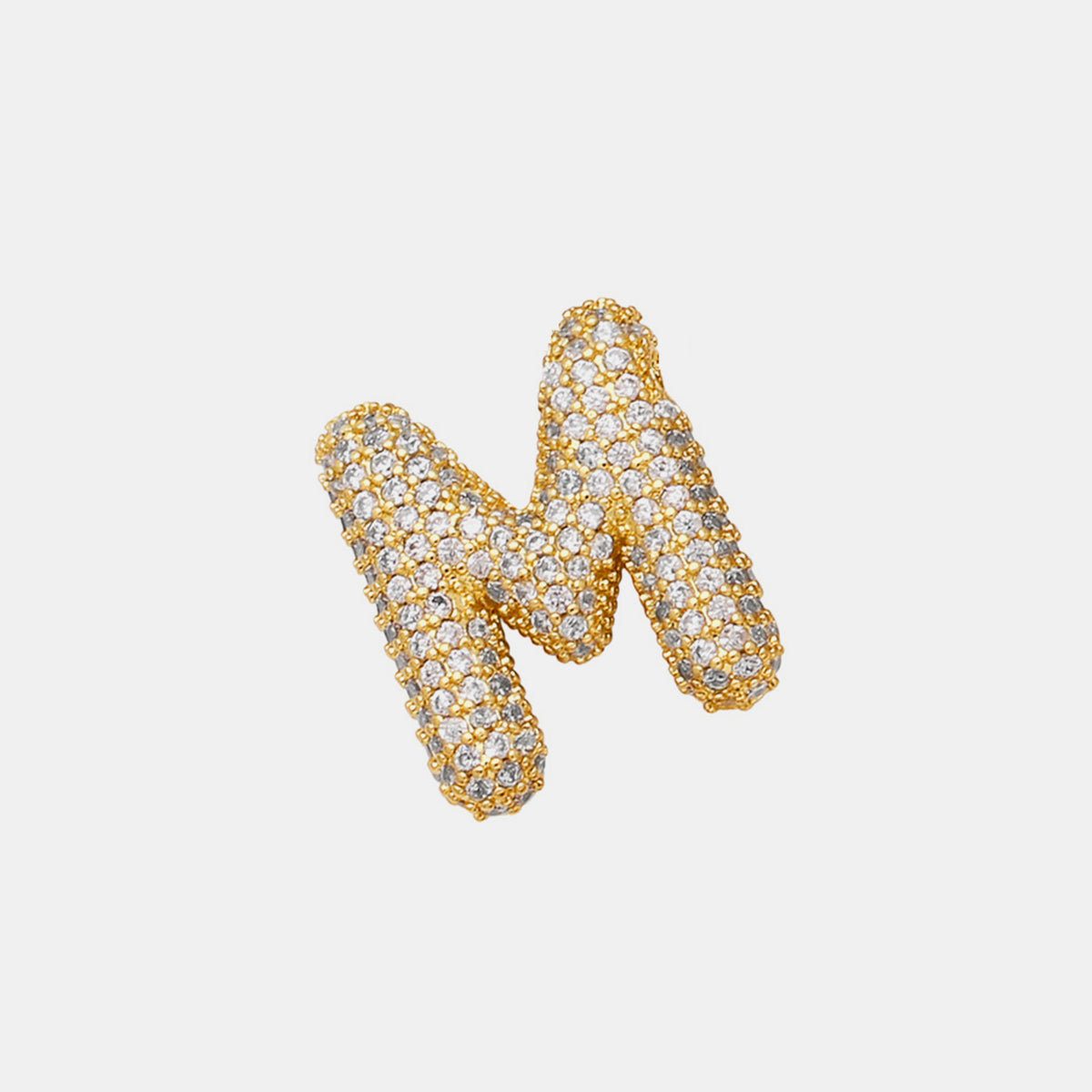 TEEK - L-U Gold-Plated Inlaid Zircon Letter Necklace JEWELRY TEEK Trend Style M  