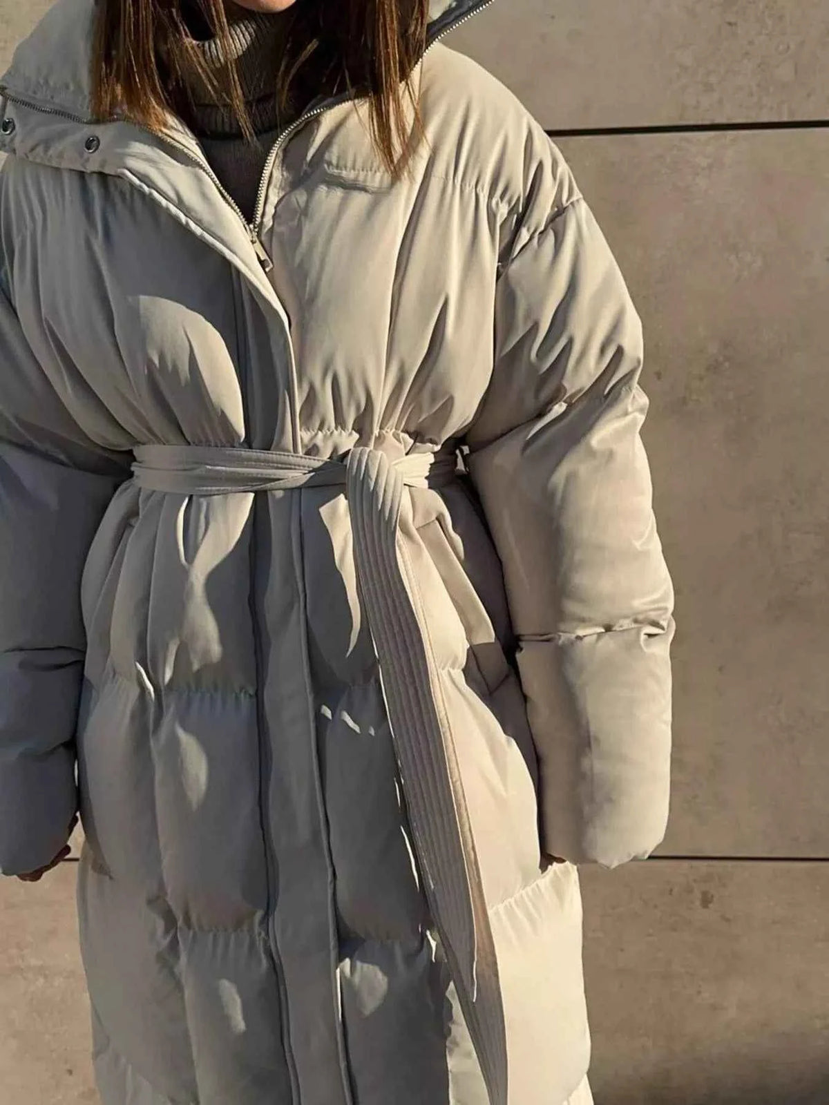 TEEK - Longline Padded Winter Belted Coat COAT TEEK Trend