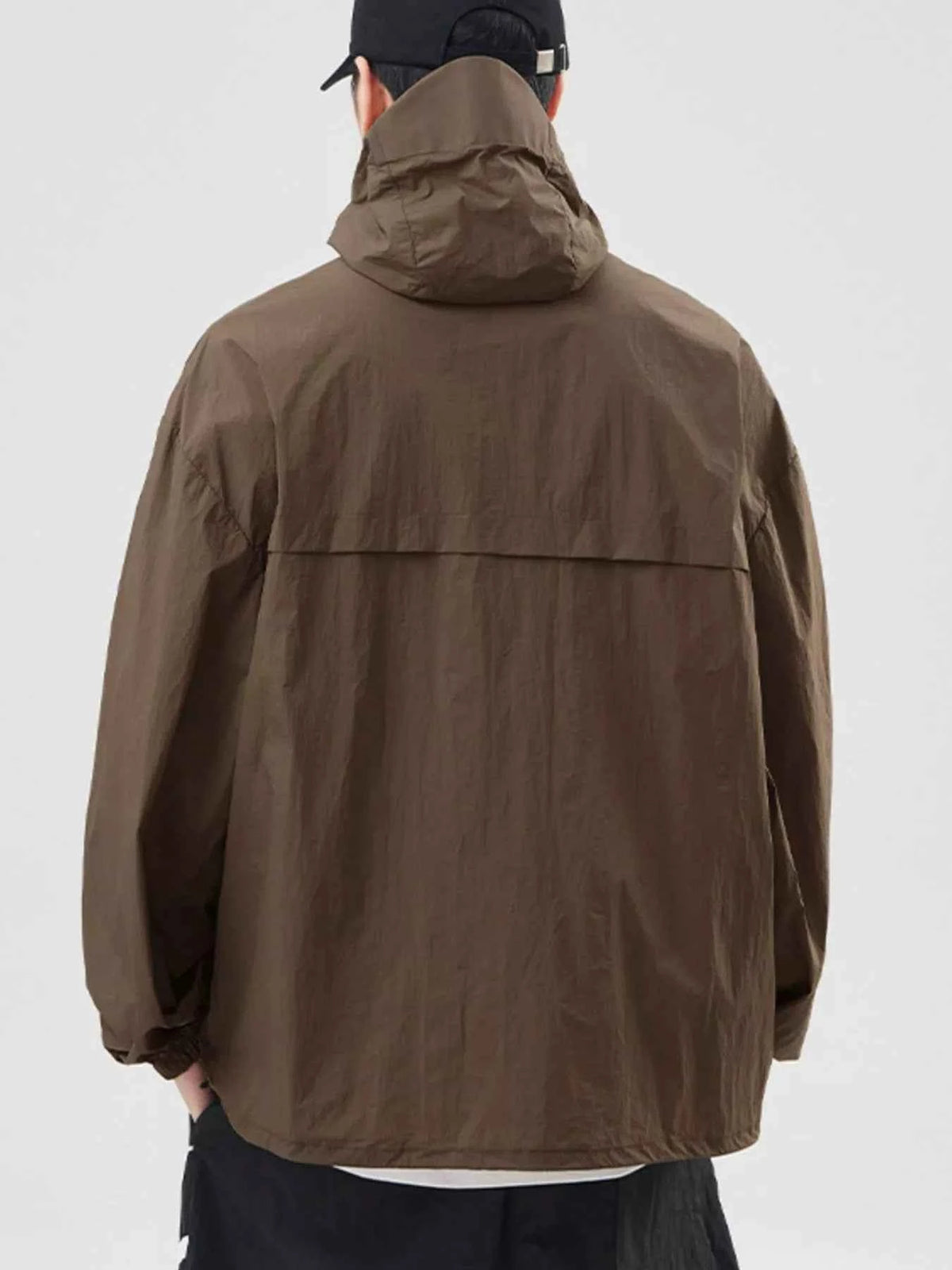 TEEK - Mens Plus Size Lightweight Hooded Windbreaker Jacket JACKET TEEK Trend