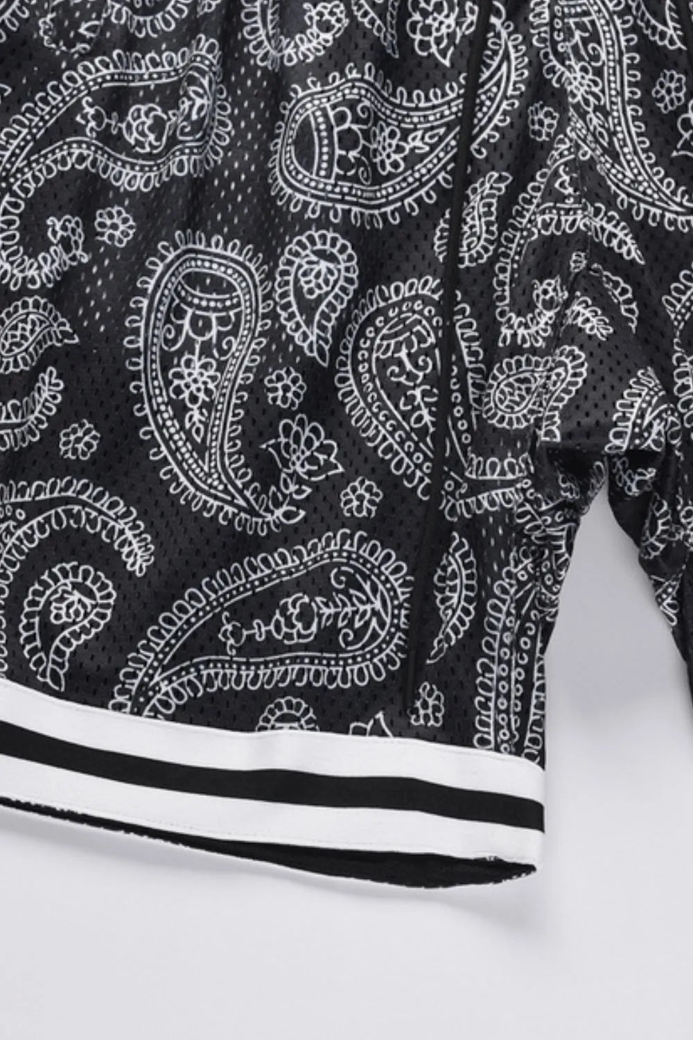 TEEK - Black Mens Drawstring Printed Shorts SHORTS TEEK Trend