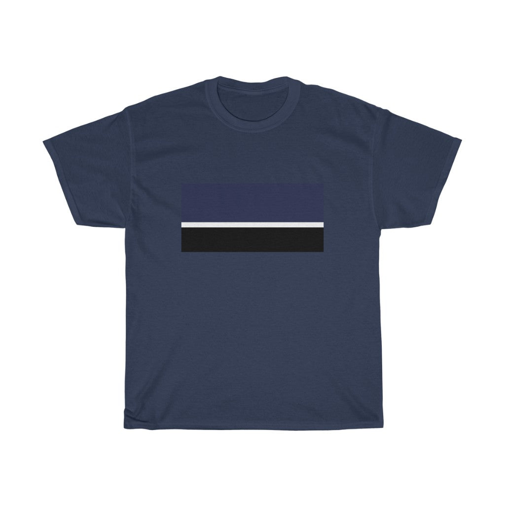 TEEK - Mens Multi Strip T-Shirt TOPS TEEK ONE S Navy