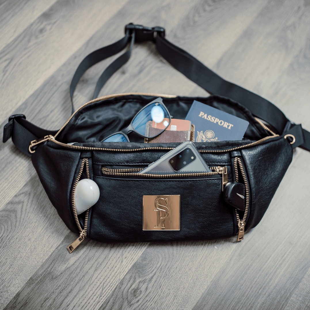 TEEK - Black Leather Sling Bag BAG TEEK SP