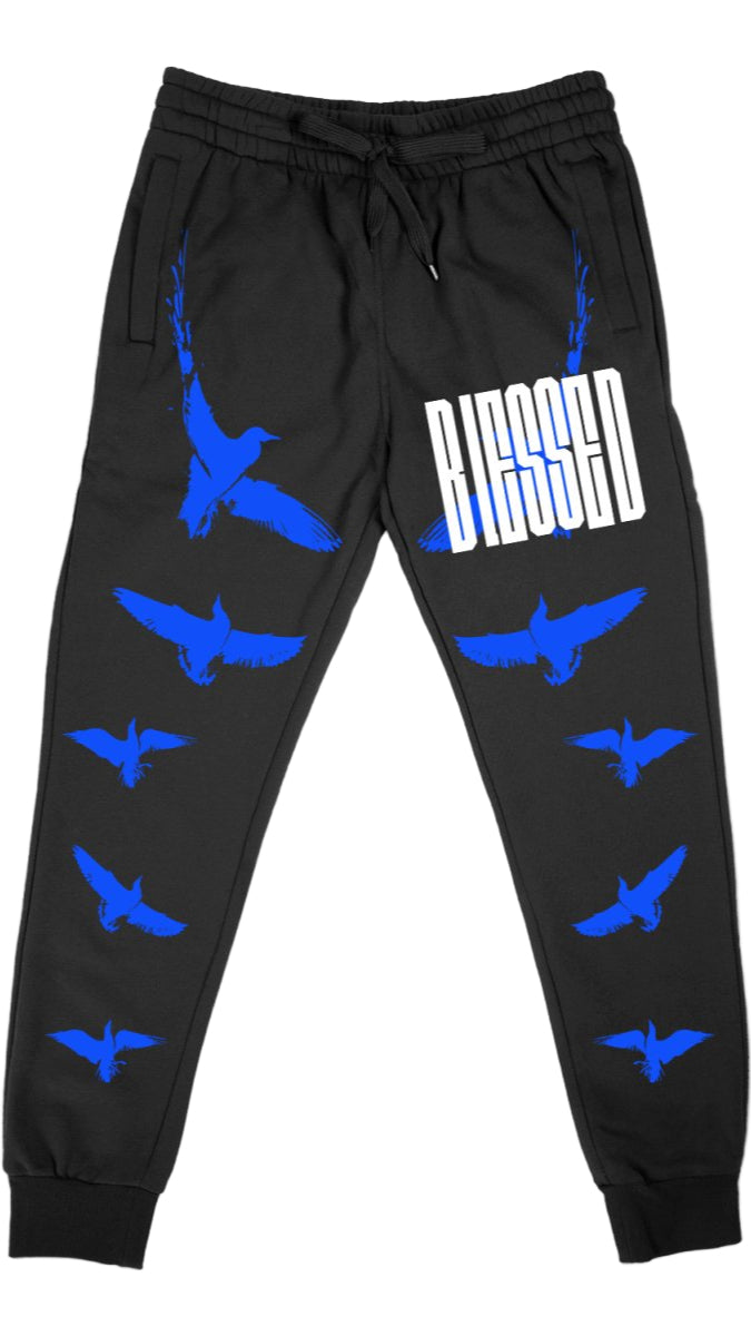 TEEK - Blessed (Air Jordan 1 Royal Reimagined) Joggers PANTS TEEK MS X-Small
