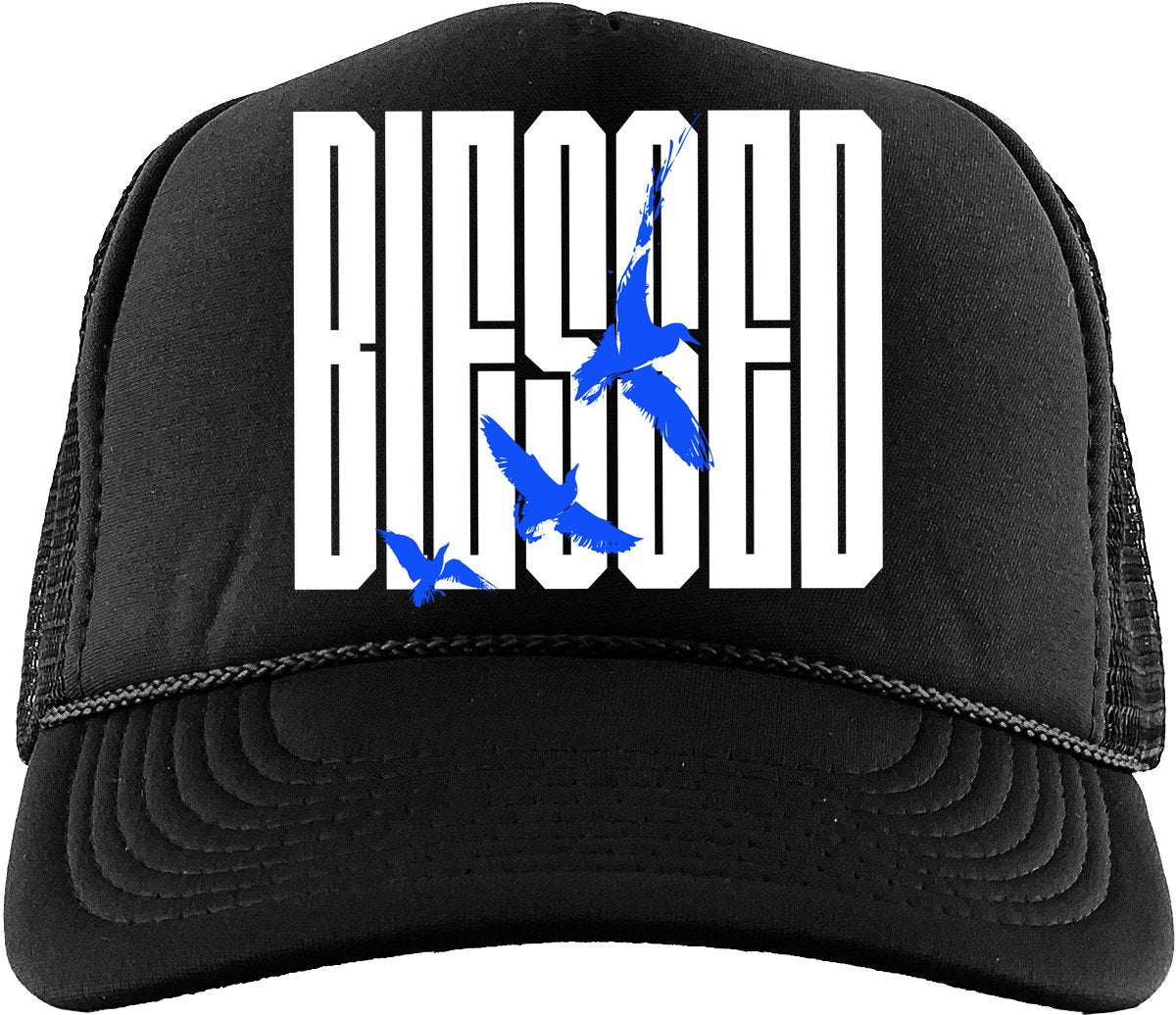 TEEK - Blessed (Air Jordan 1 Royal Reimagined) Trucker Hat HAT TEEK MS