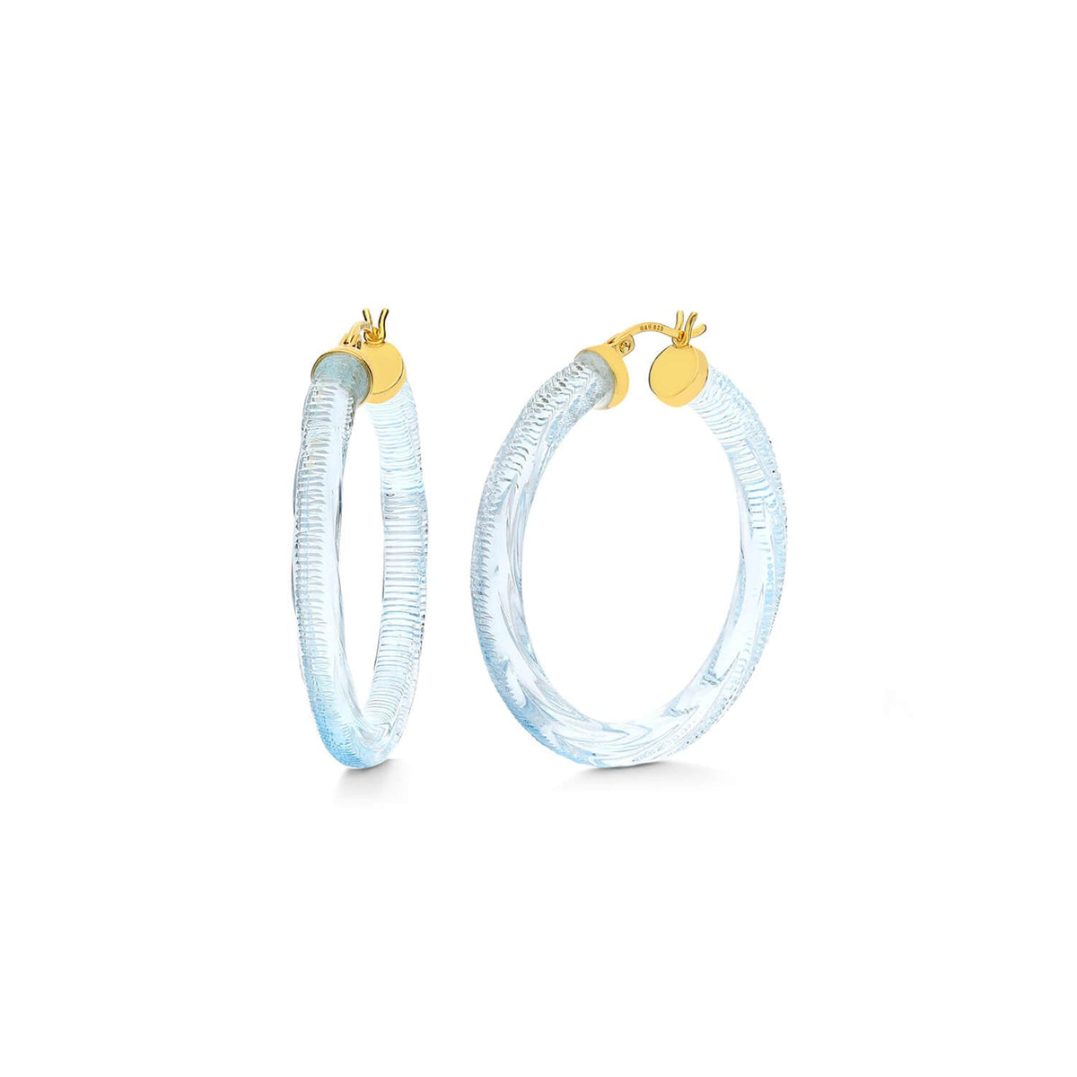 TEEK - INSTYLE Lucite Hoop Earrings JEWELRY TEEK GNH PASTEL BLUE