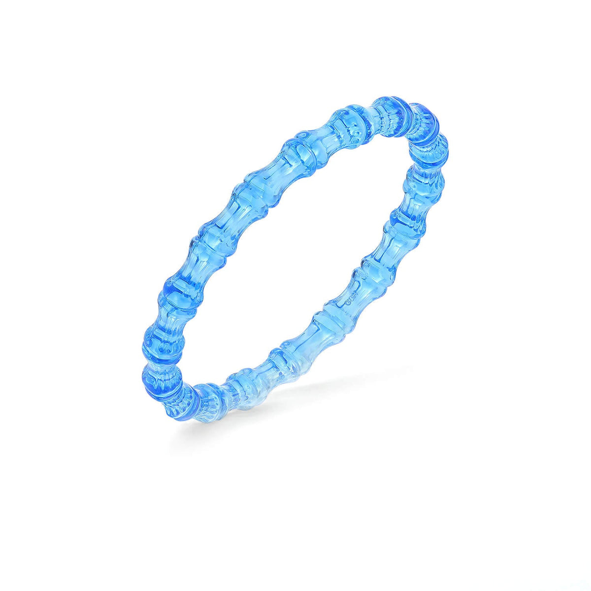TEEK - Bamboo Lucite Slip On Bangle JEWELRY TEEK GNH BLUE