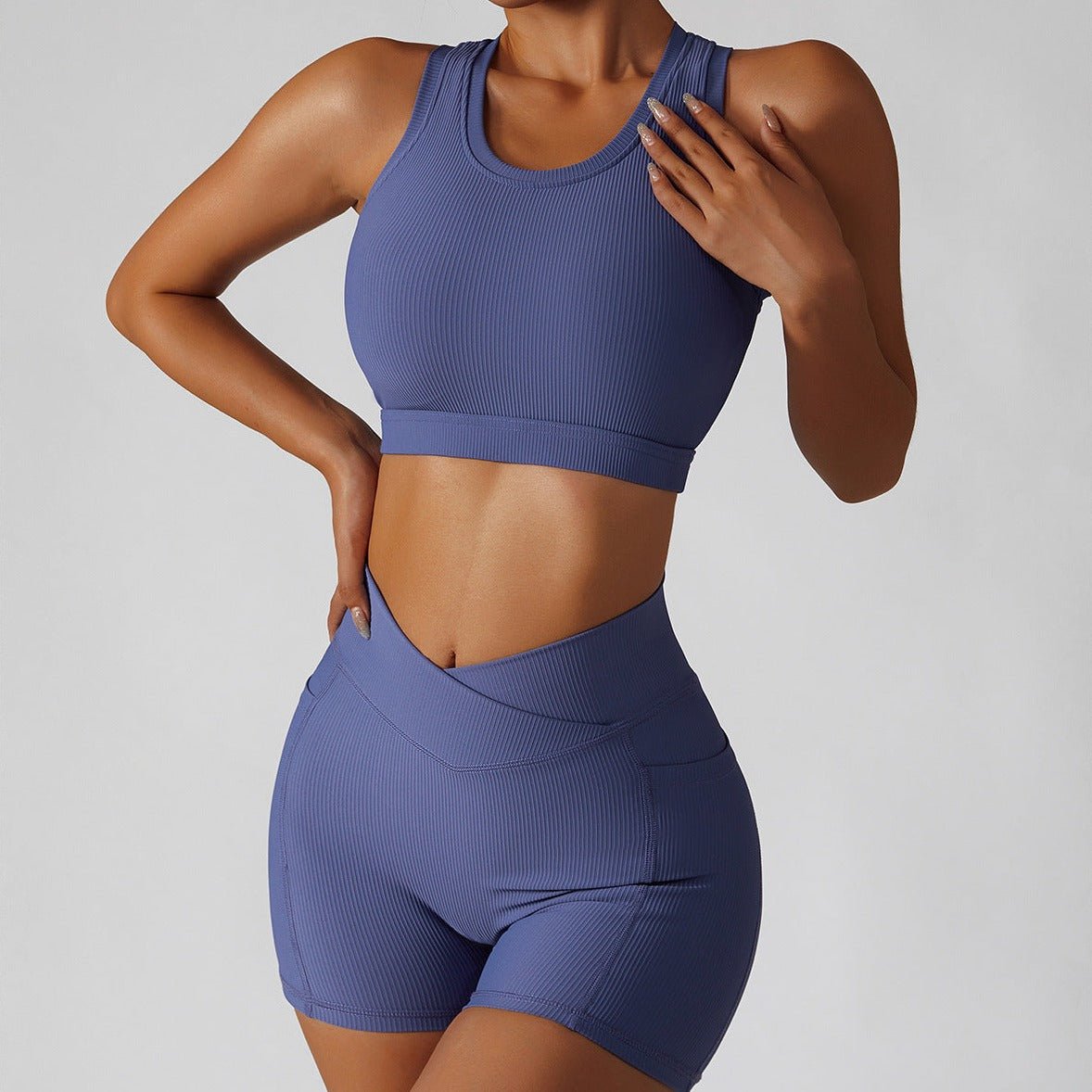 TEEK - Body Crop Top TOPS TEEK RP Large Blue