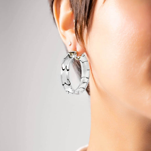 TEEK - Flat Lucite Hoop Earrings with Boobies JEWELRY TEEK GNH