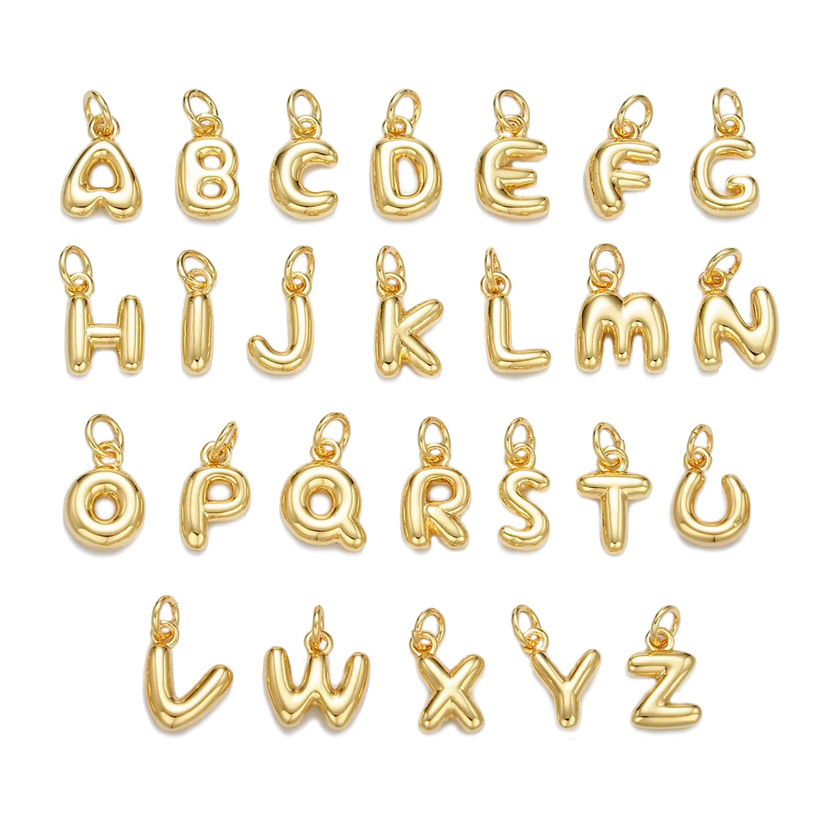 TEEK - Bubble Letter Charm Lucite Hoop Earrings JEWELRY TEEK GNH A