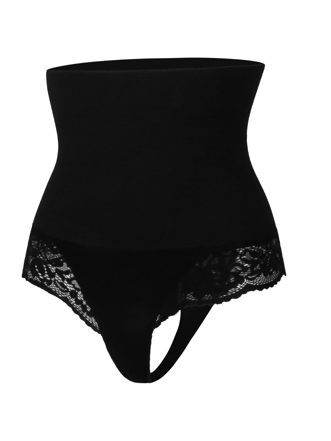 TEEK - Black Lace Detail High Waist Shaping Panty UNDERWEAR TEEK Trend