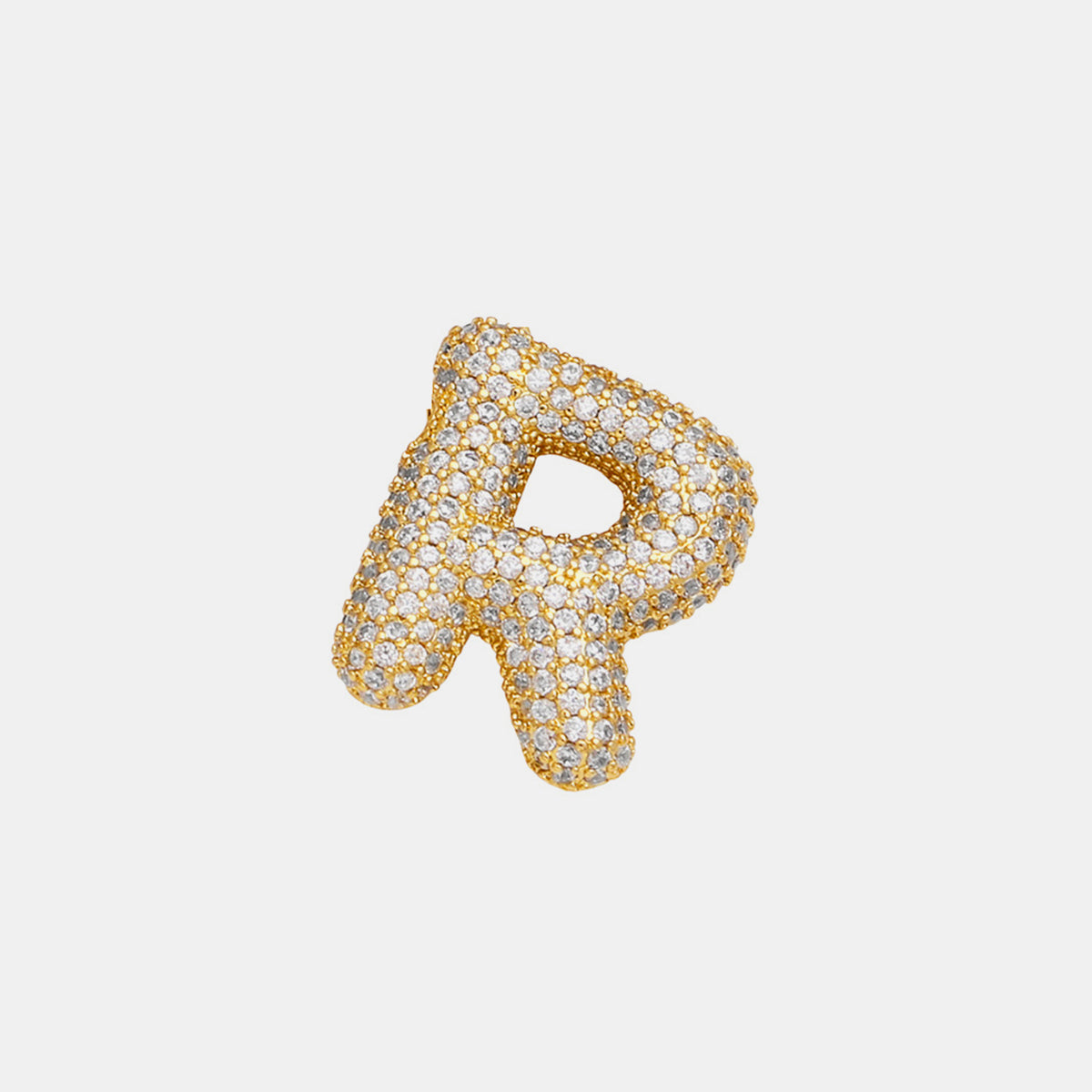TEEK - L-U Gold-Plated Inlaid Zircon Letter Necklace JEWELRY TEEK Trend Style R  