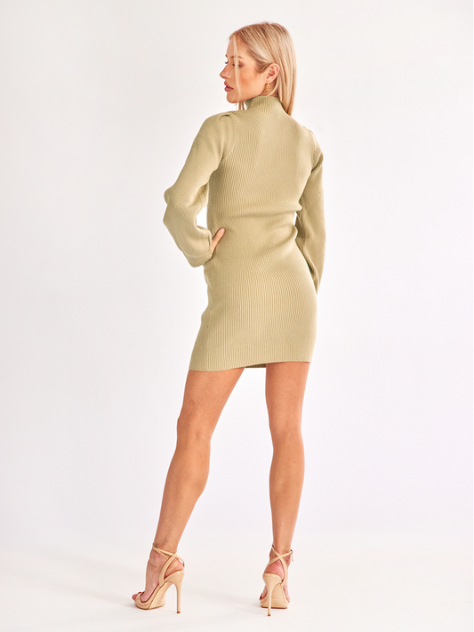 TEEK - Knitted Stretchable Sweater Dress DRESS TEEK W