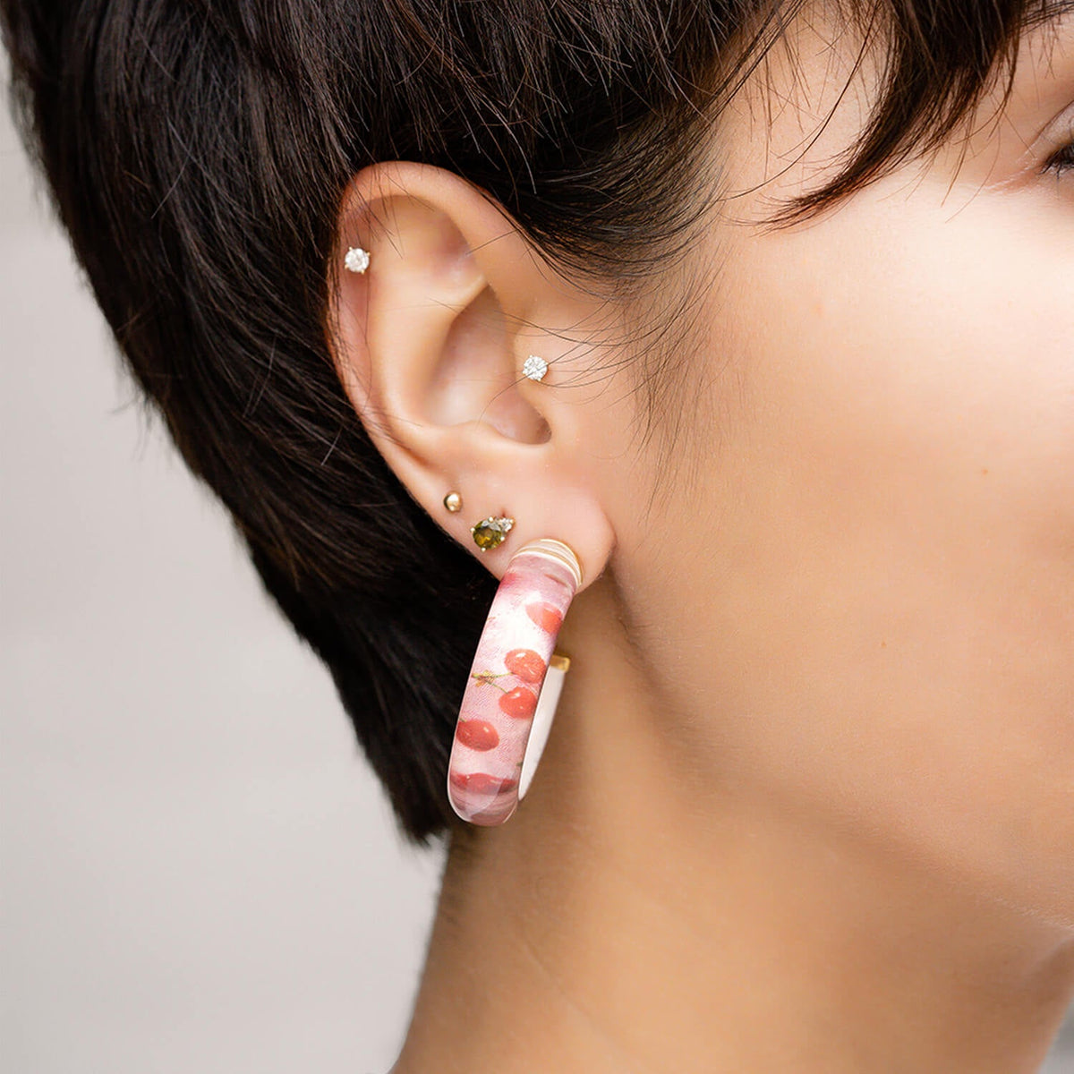 TEEK - Cherry on Top Illusion Hoop Earrings JEWELRY TEEK GNH