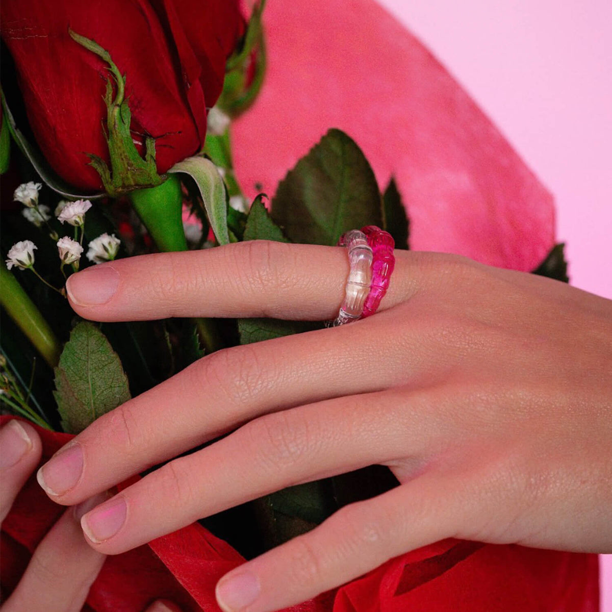 TEEK - Bamboo Lucite Rings JEWELRY TEEK GNH