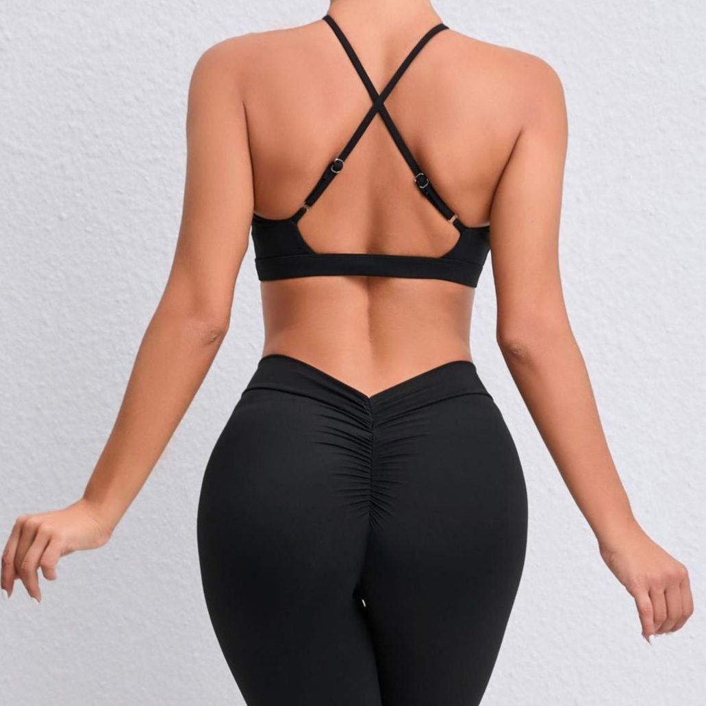 TEEK - Criss Cross Bra TOPS TEEK RP Small Black