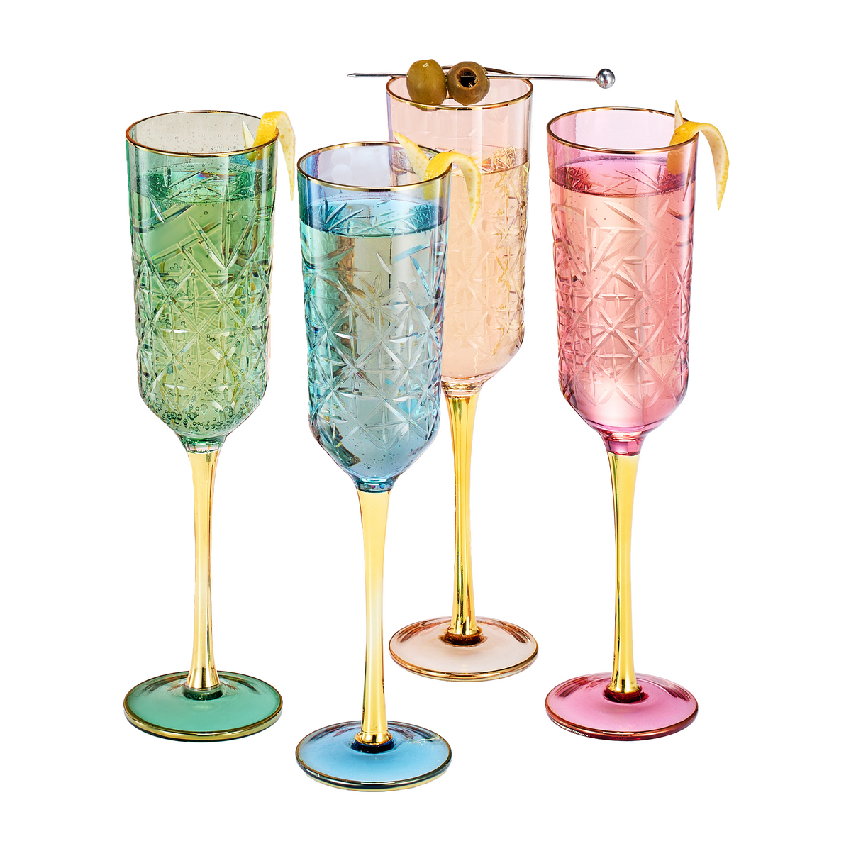 TEEK - Duomo Martini Cocktail Glassware Set HOME DECOR TEEK KS Crystal Flute