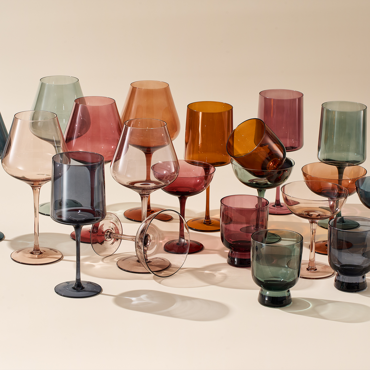 TEEK - Tonal Stemmed Wine Glassware Set HOME DECOR TEEK KS