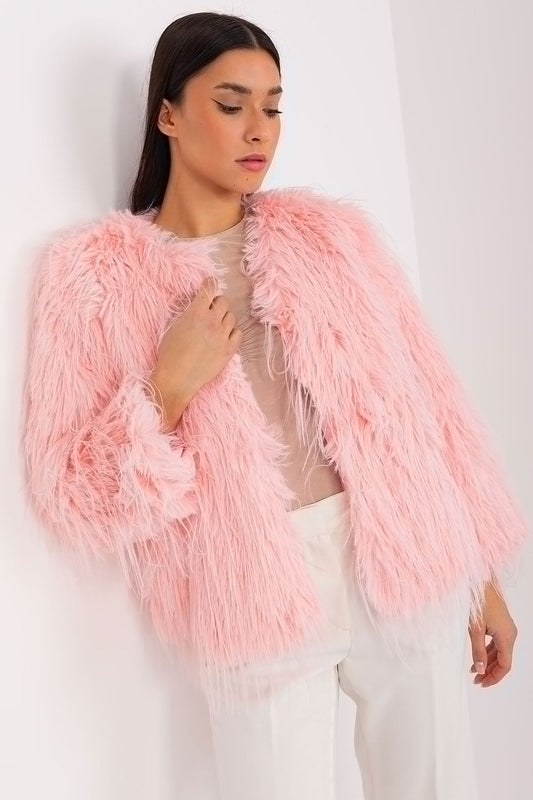 TEEK - Snuffle Faux Fluff Jacket JACKET TEEK MH pink S/M