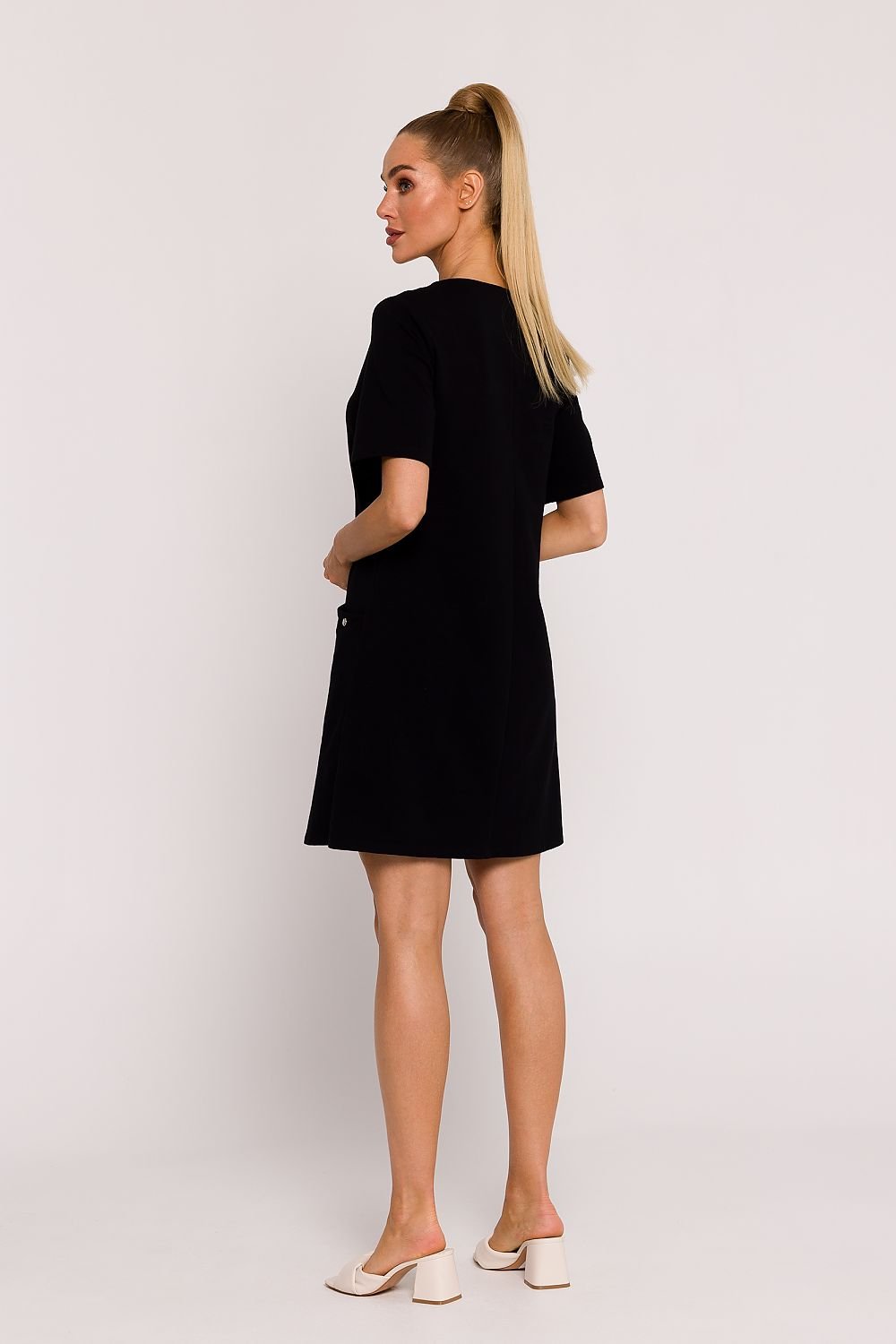 TEEK - Classic Solid Pocketed Shift Dress DRESS TEEK MH