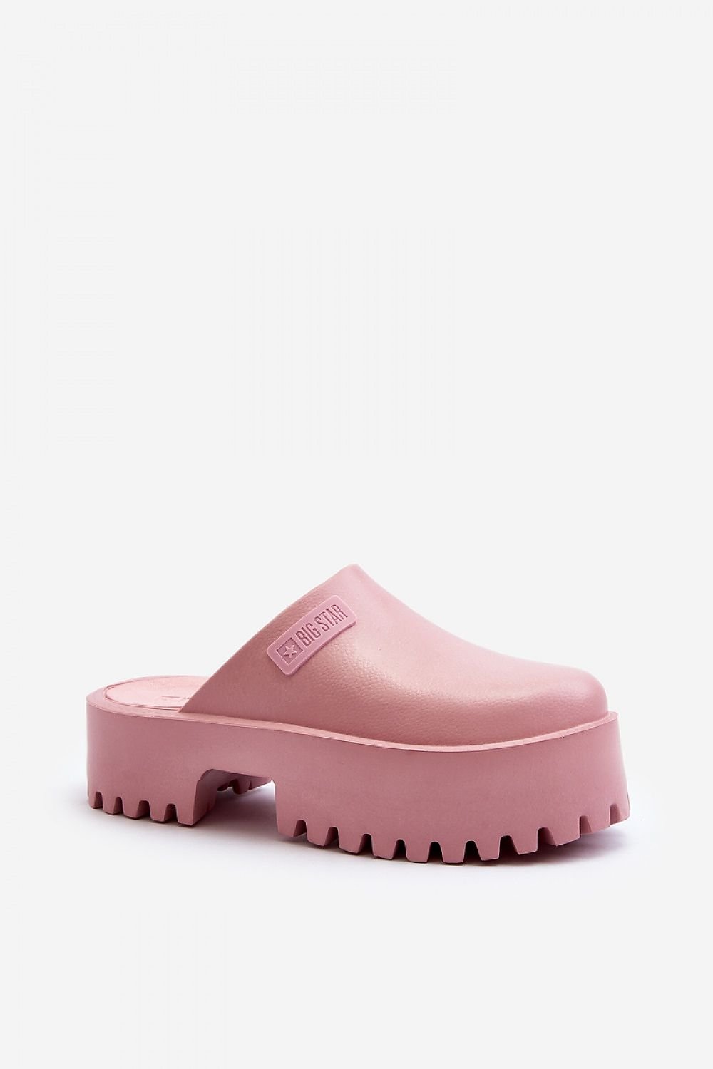 TEEK - Thick Smoothed No-Strap Platform Mules SHOES TEEK MH pink 6.5