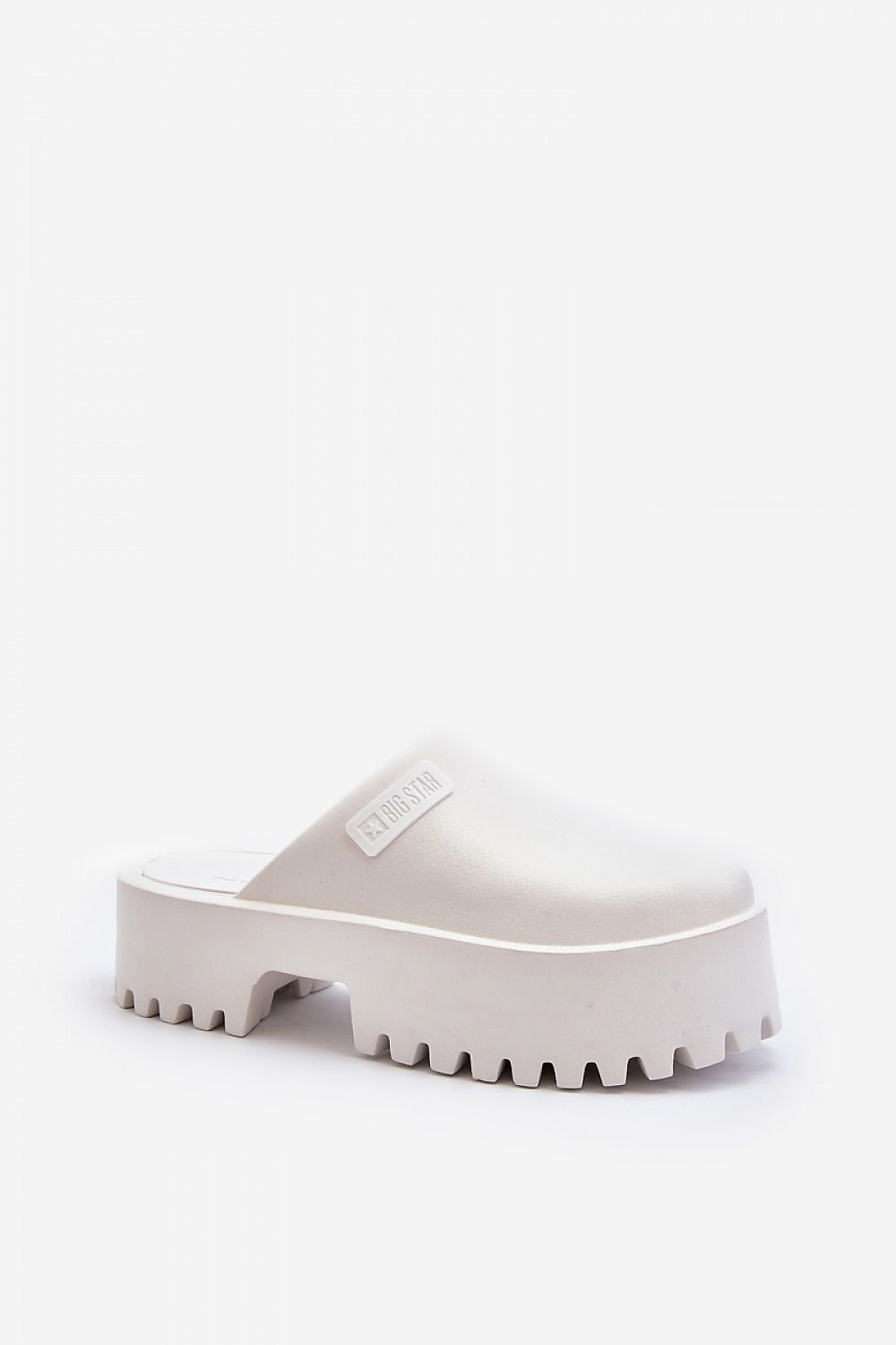TEEK - Thick Smoothed No-Strap Platform Mules SHOES TEEK MH white 6.5