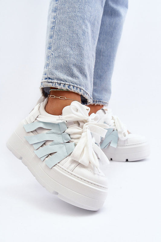 TEEK - Blue Tassels Big Laced Sneakers SHOES TEEK MH
