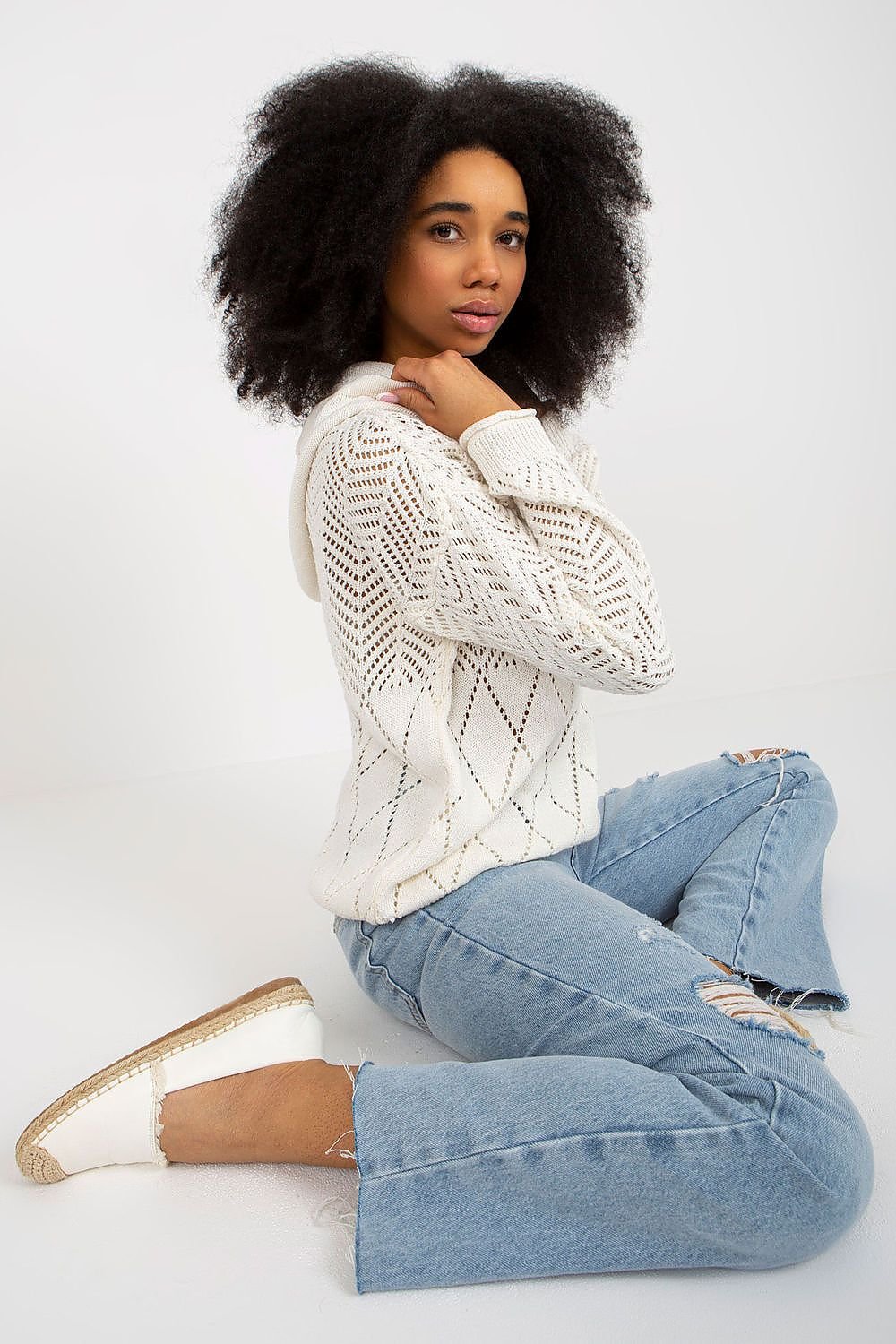 TEEK - Knitted Mixed Mesh Hoodie TOPS TEEK MH