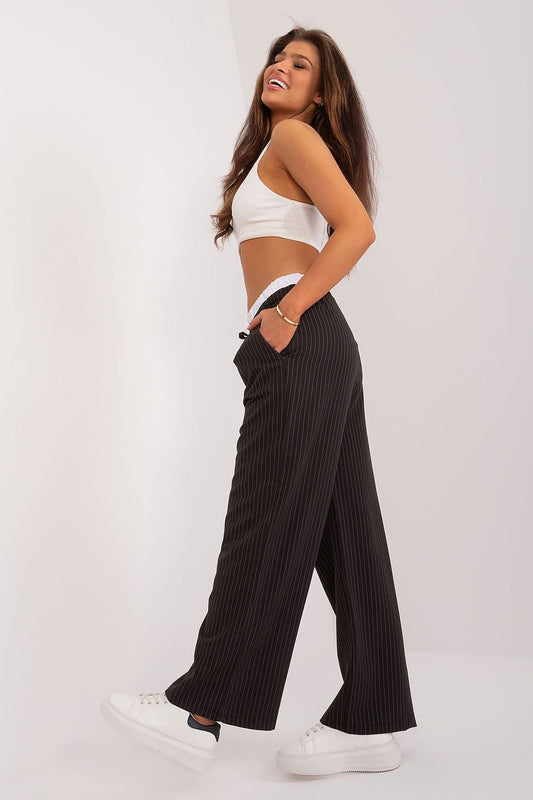TEEK - Fine Stripe Drawstring Pocketed Trousers PANTS TEEK MH