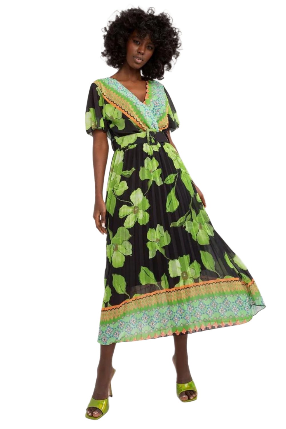 TEEK - Watercolor Flowers Dress DRESS TEEK MH black One Size