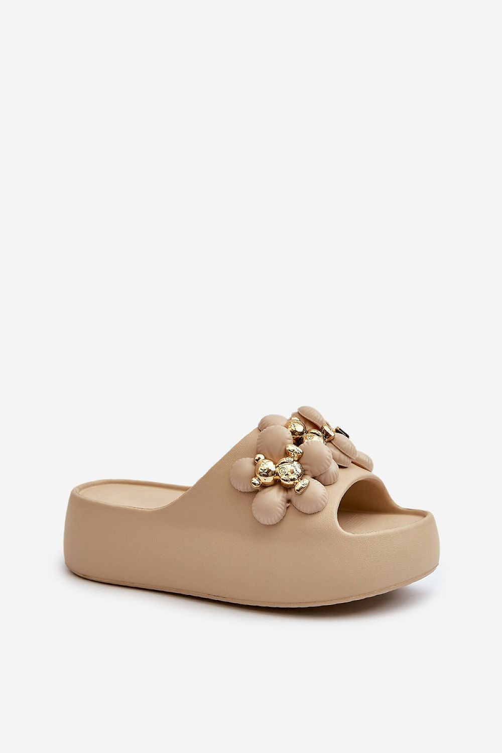 TEEK - Bear Crew Platform Slides SHOES TEEK MH beige 6