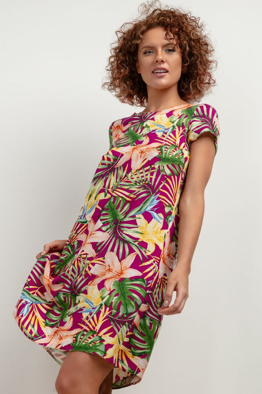 TEEK - Floral Printed Shift Day Dress DRESS TEEK MH multicolor XS