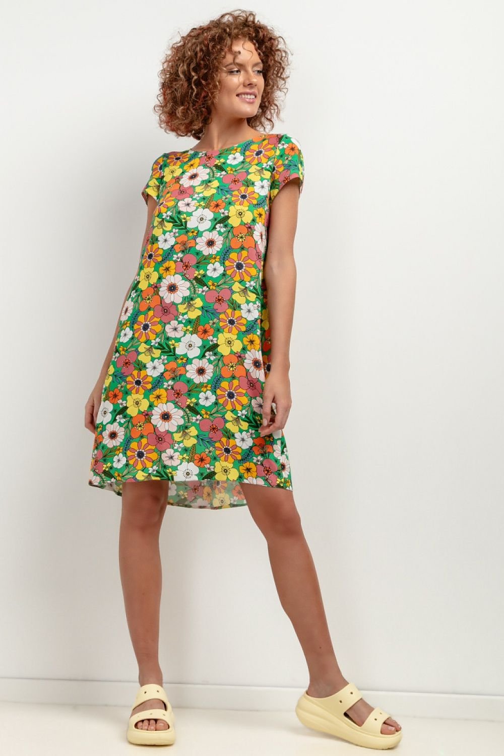 TEEK - Floral Printed Shift Day Dress DRESS TEEK MH