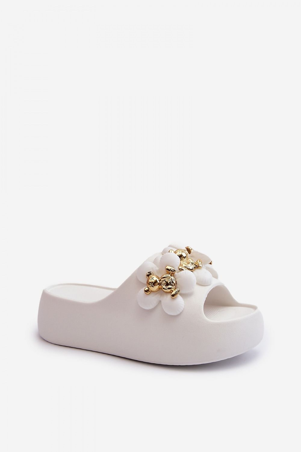 TEEK - Bear Crew Platform Slides SHOES TEEK MH white 6