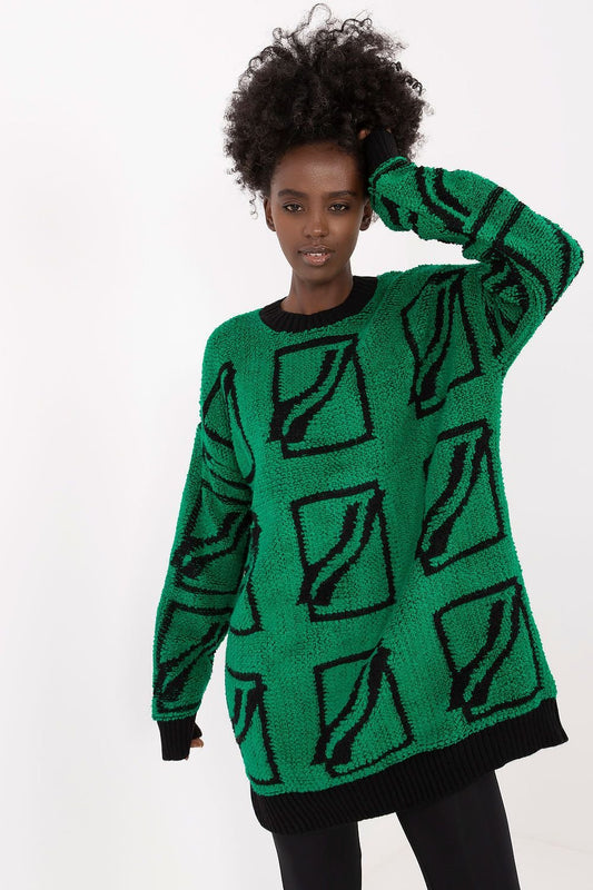 TEEK - Squared Slide Sweater SWEATER TEEK MH green One Size