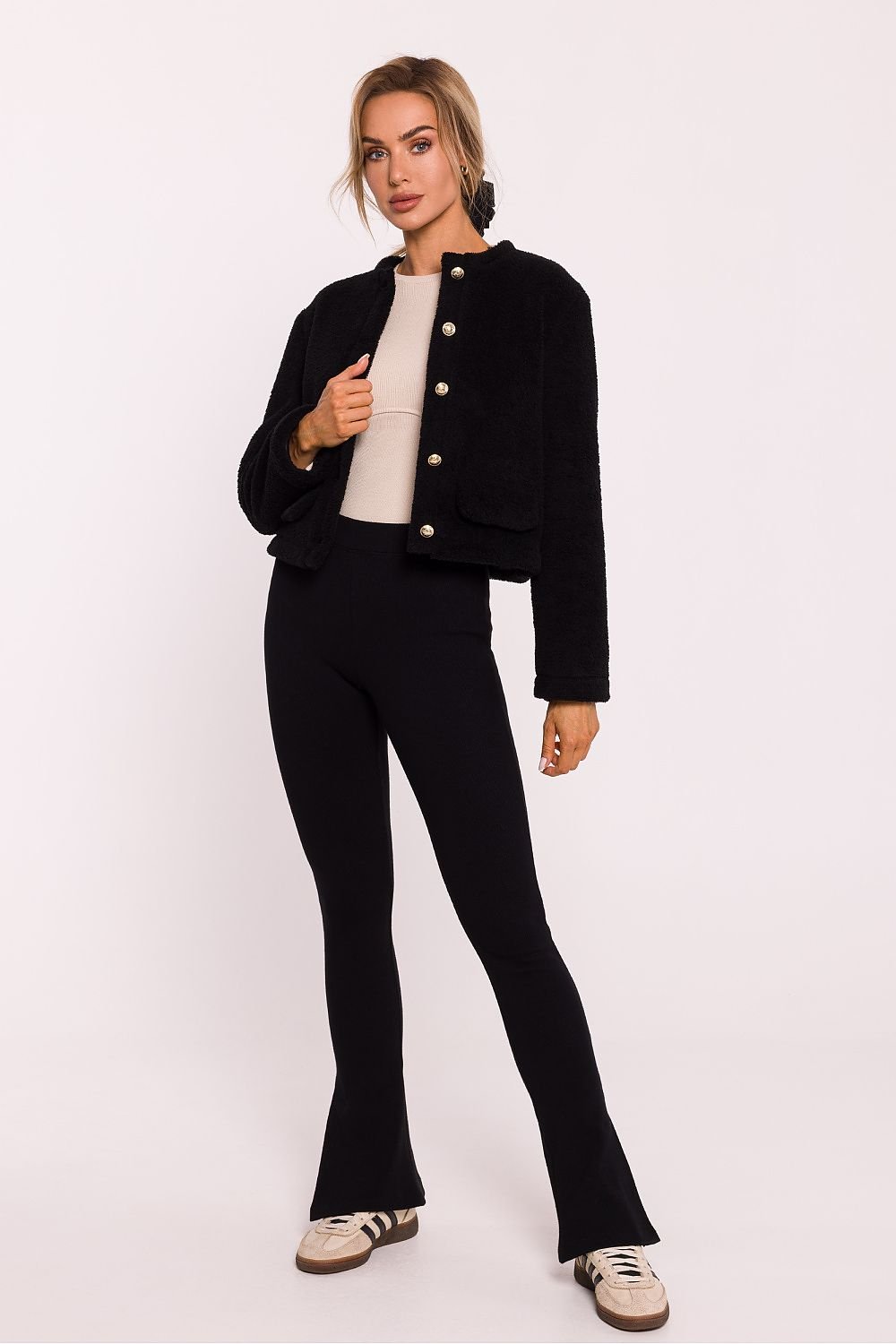 TEEK - Buttoned Terry Bear Knit Jacket JACKET TEEK MH