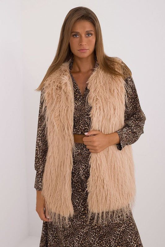 TEEK - Color Chosen Faux Fur Gilet VEST TEEK MH brown S/M