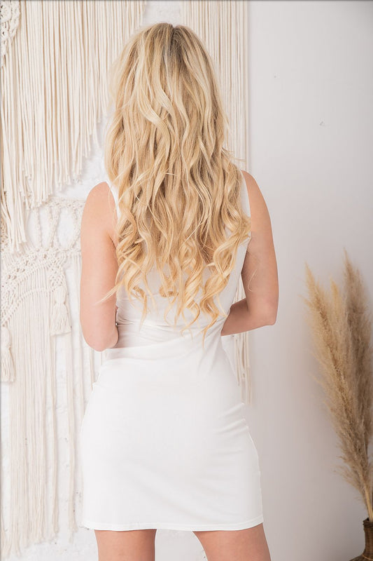 TEEK - Beige V-Neck Laced Upper Nightgown SLEEPWEAR TEEK MH