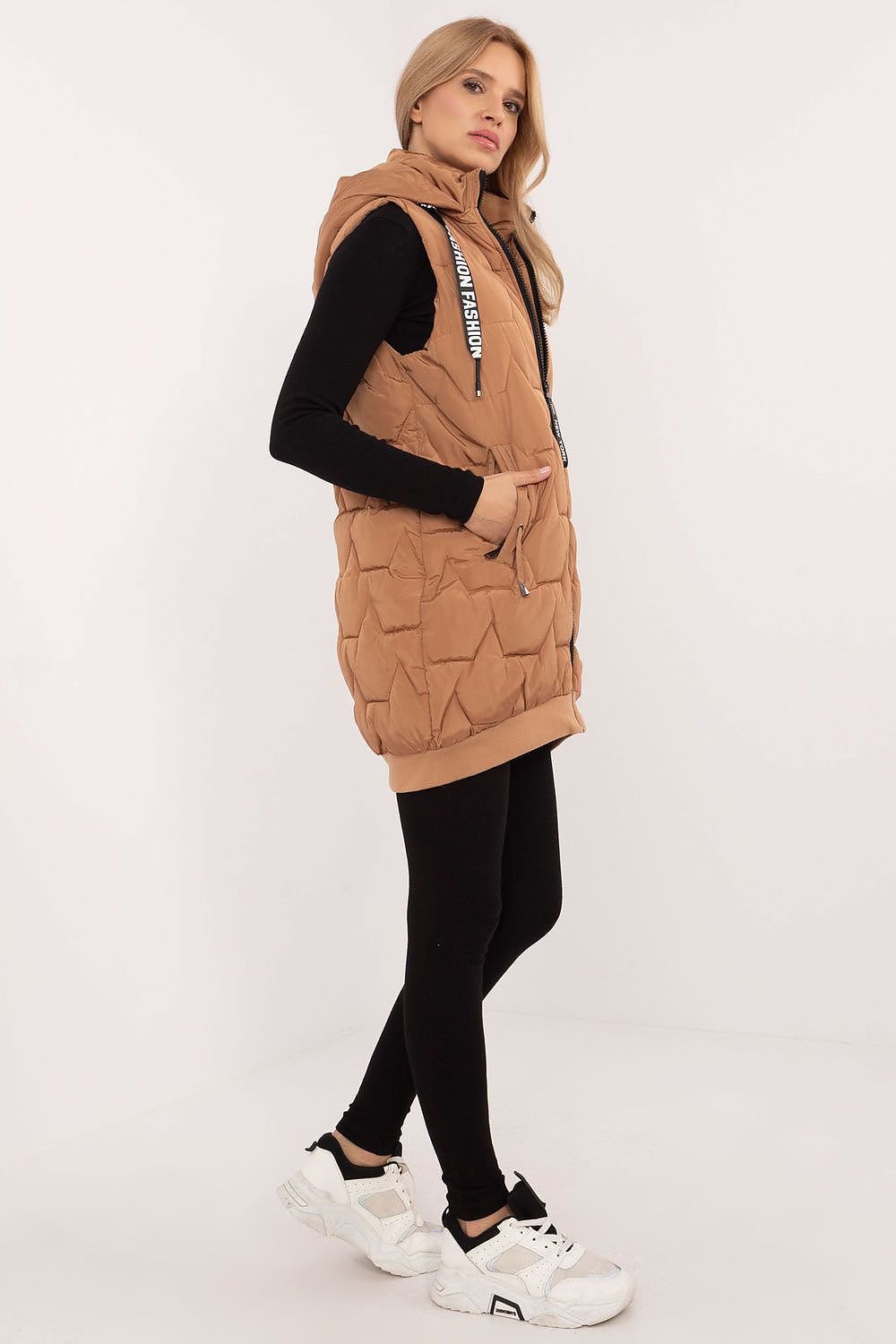 TEEK - Quilted Drawstring Hooded Pocketed Gilet VEST TEEK MH