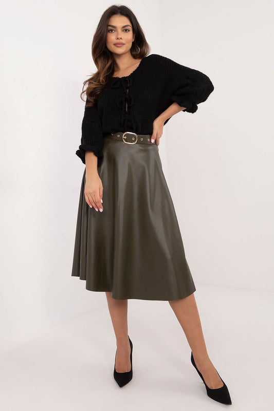TEEK - Belted Flared Skirt SKIRT TEEK MH green One Size