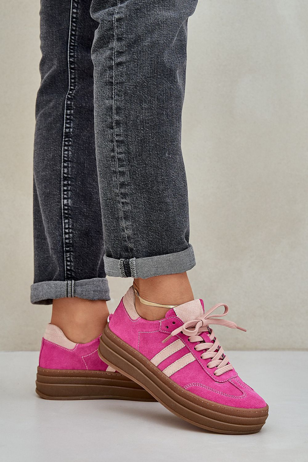 TEEK - Leather Walk Sneakers SHOES TEEK MH pink 6.5
