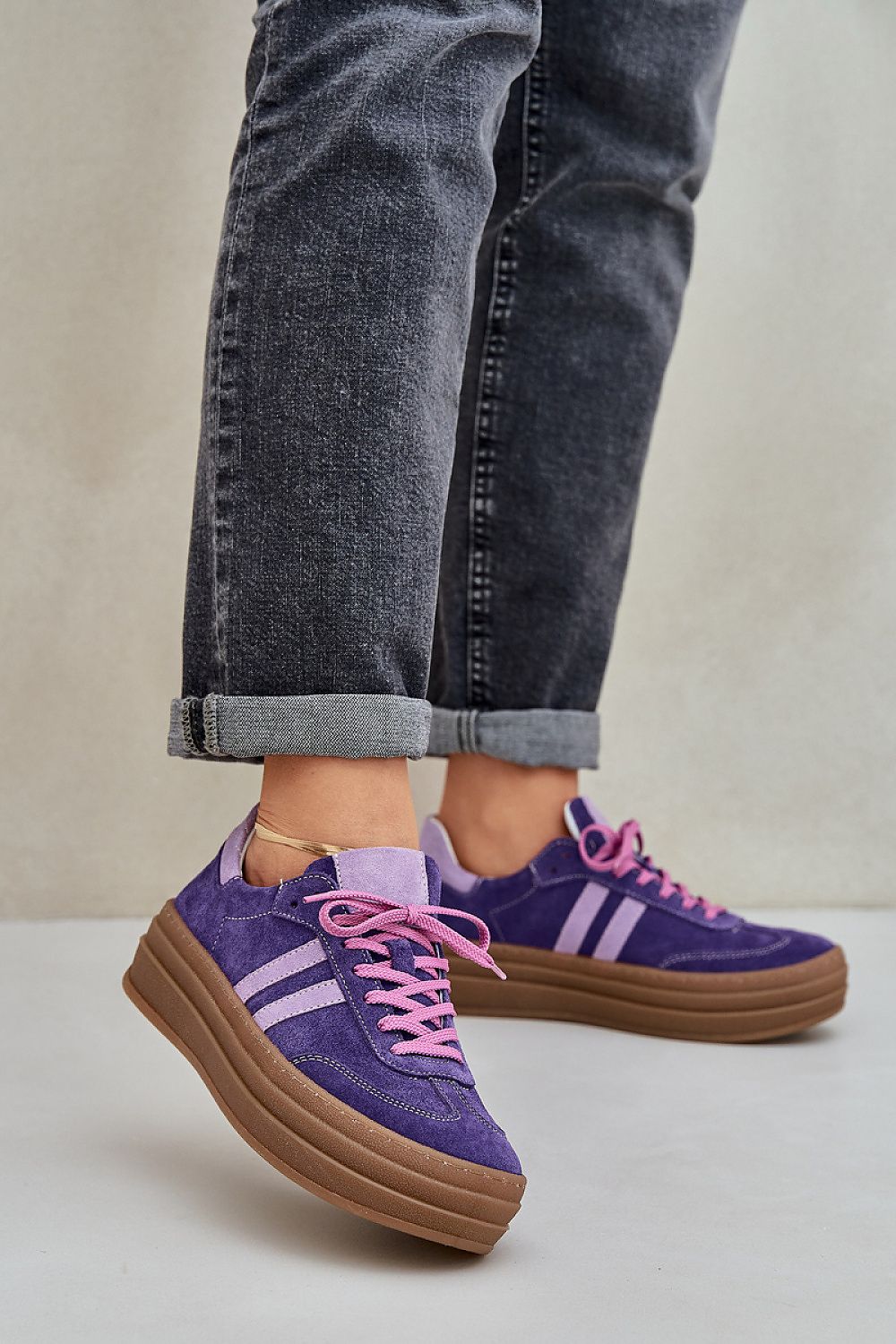 TEEK - Leather Walk Sneakers SHOES TEEK MH violet 6.5