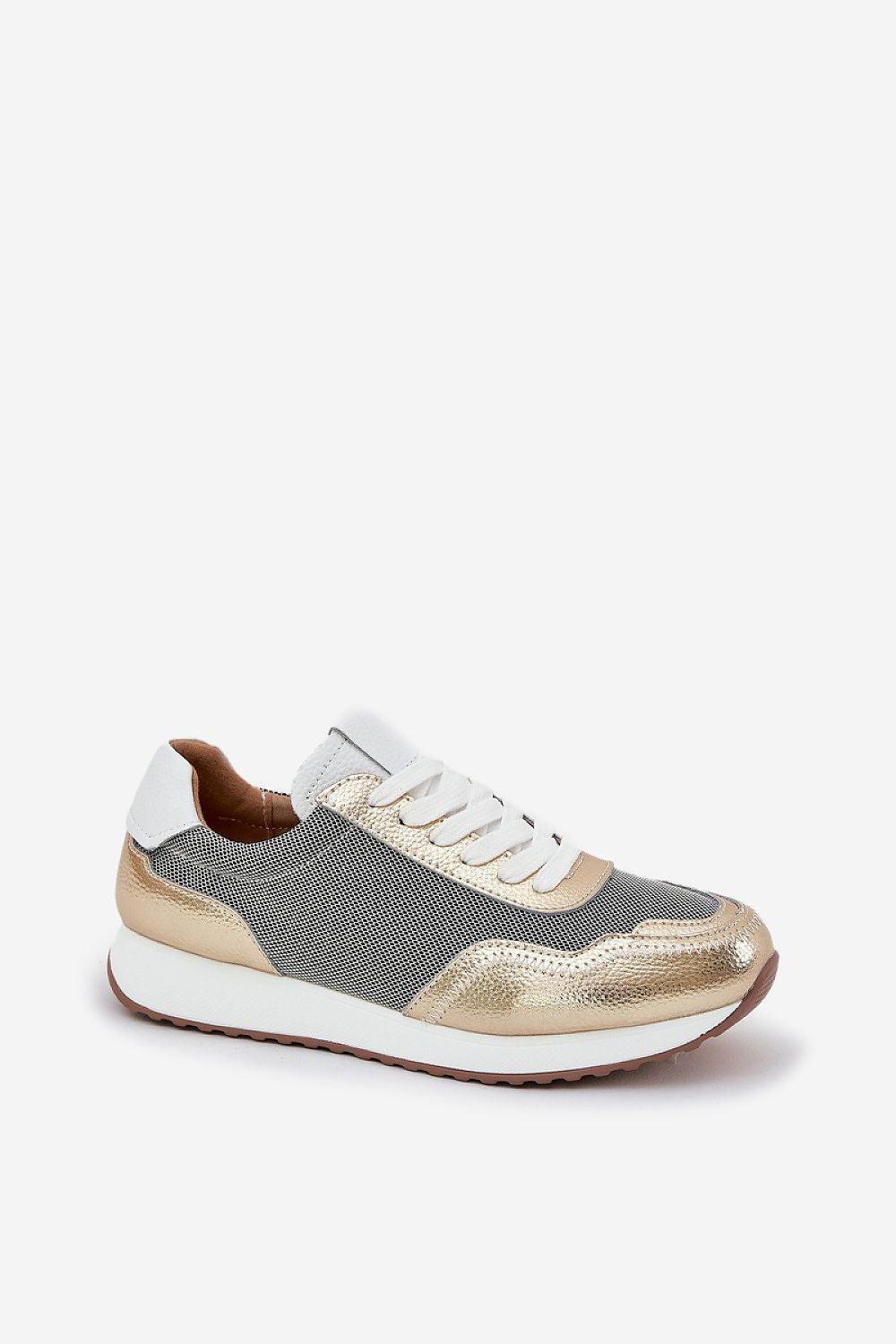 TEEK - Golden Grey Laced Sneakers SHOES TEEK MH