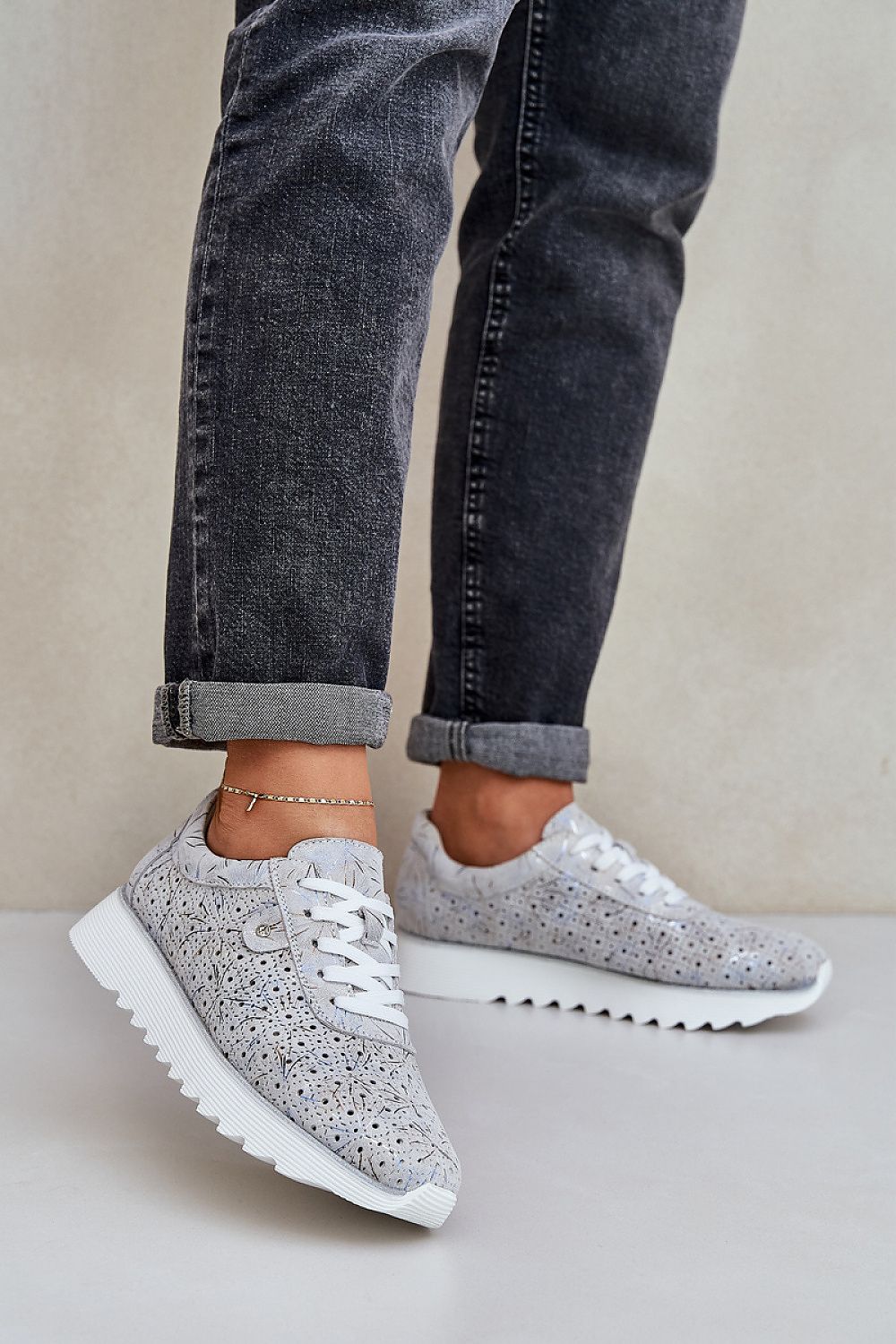 TEEK - Soft Insole Suede Sneakers SHOES TEEK MH grey 6.5