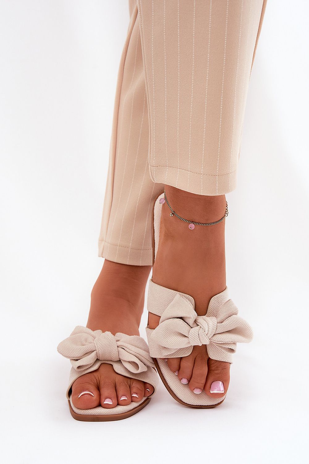 TEEK - Bow Top Flip-flops SHOES TEEK MH beige 36