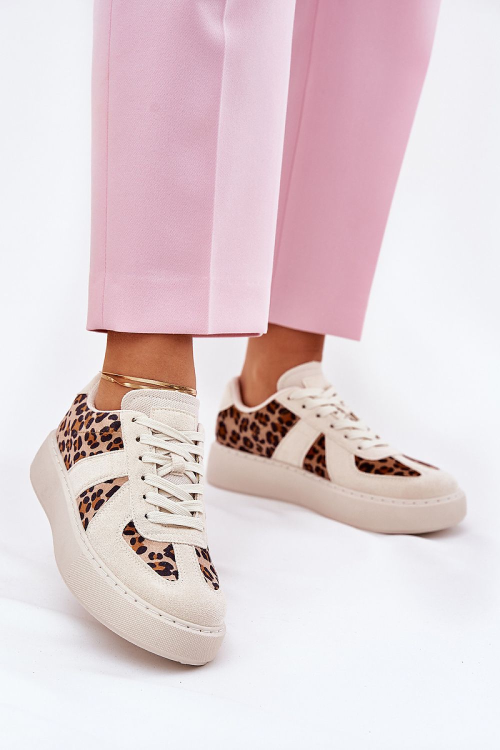 TEEK - Wild Contrast Lace Low Sneakers SHOES TEEK MH beige 6.5