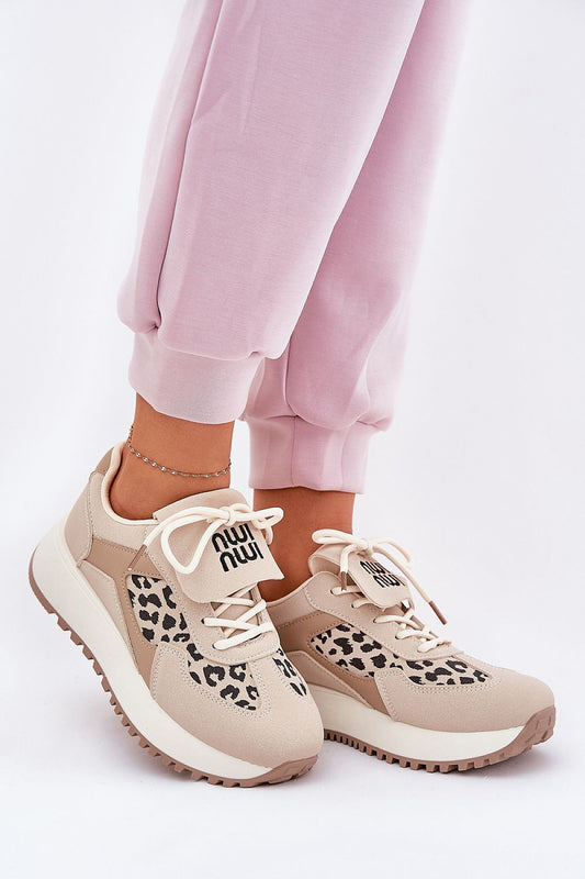 TEEK - Wild Hung Tongue Laced Sneakers SHOES TEEK MH beige 6