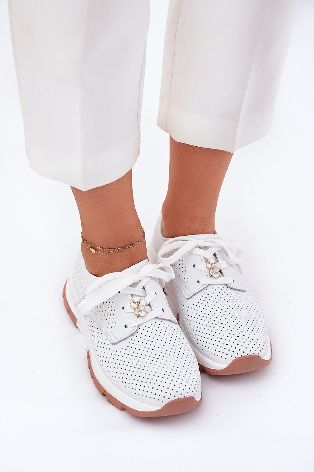 TEEK - Laced Floral Pinhole Sneakers SHOES TEEK MH