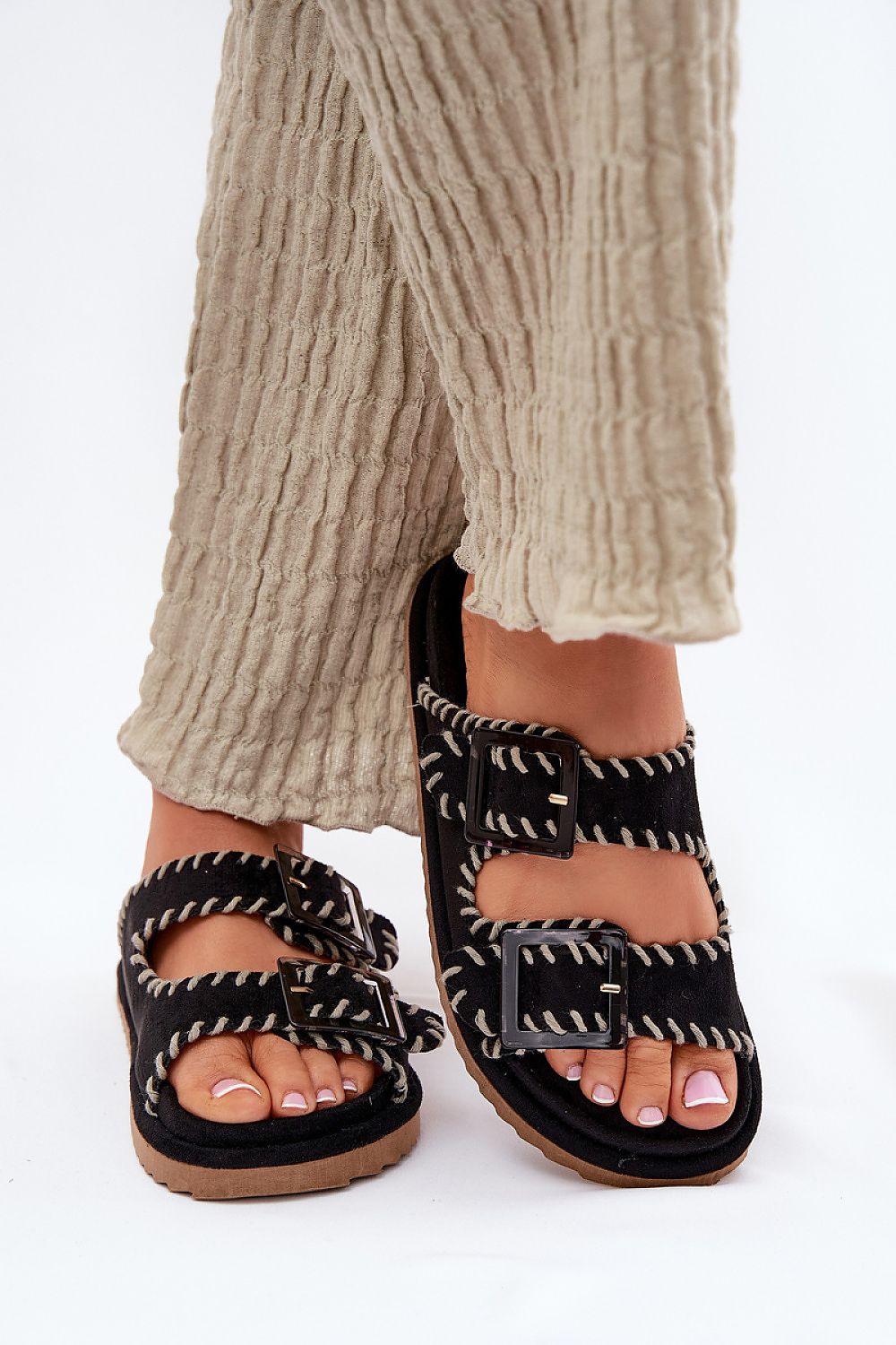 TEEK - Strong Stitch Double Buckle Sandals SHOES TEEK MH
