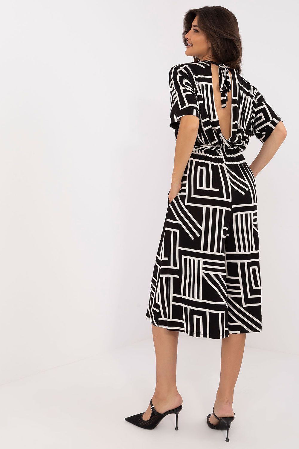 TEEK - Lined Abstraction Cropped Jumpsuit JUMPSUIT TEEK MH